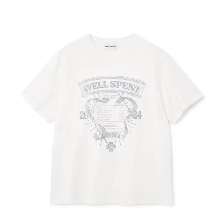 [BUNJANG] Milo Archive Well Spent T-Shirt Blue XL / 밀로아카이브 웰 스펜트 티셔츠 블루 xl