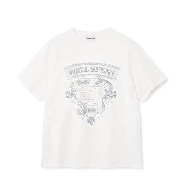 [BUNJANG] Milo Archive Well Spent T-Shirt Blue XL / 밀로아카이브 웰 스펜트 티셔츠 블루 xl