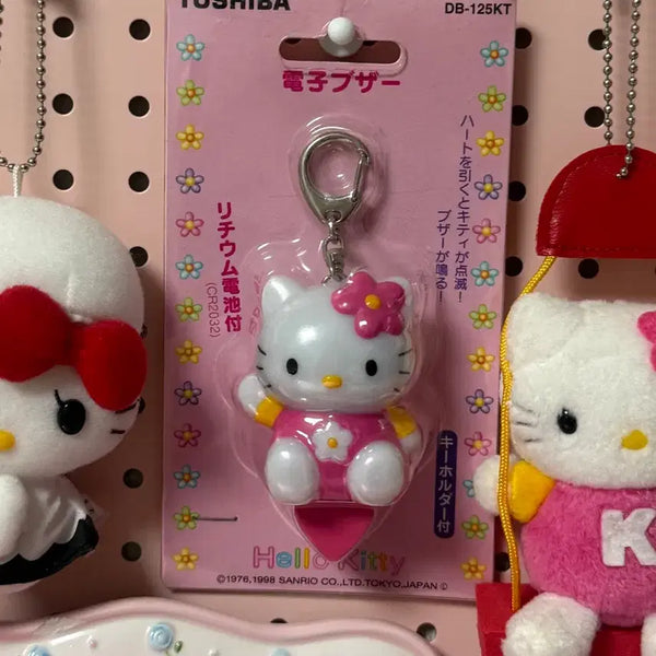 [BUNJANG] Hello Kitty Classic Kawaii Security Keychain / 헬로키티 고전 카오하나 방범키링