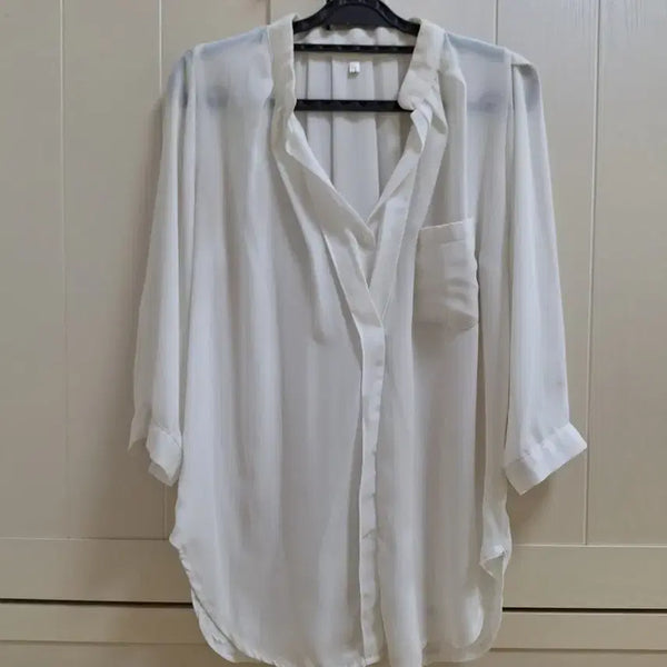 [BUNJANG] White Chiffon Blouse / 쉬폰 블라우스 화이트