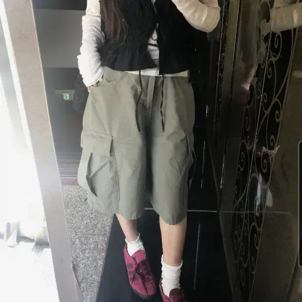 [BUNJANG] Hevib Bestie Bermuda Cargo Pants Khaki Size S / 품절 S) 헤비브 베스티 버뮤다 팬츠 카고 카키 Oot ootj