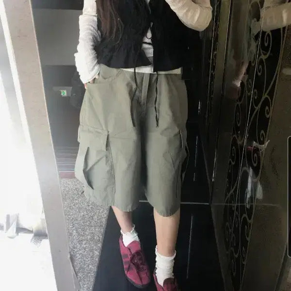 [BUNJANG] Hevib Bestie Bermuda Cargo Pants Khaki Size S / 품절 S) 헤비브 베스티 버뮤다 팬츠 카고 카키 Oot ootj