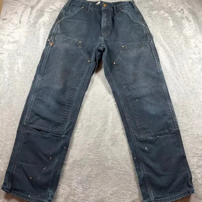 [BUNJANG] Carhartt WIP Double Knee B01 Work Pants Black 32/32 / 칼하트 더블니 b01 블랙 32/32