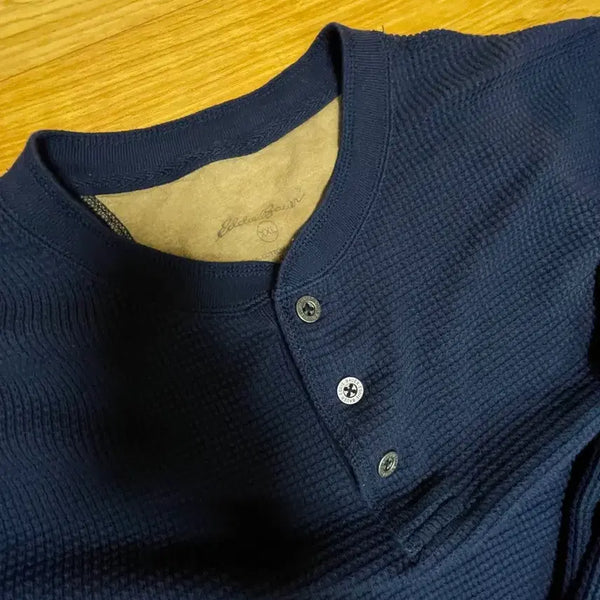 [BUNJANG] Eddie Bauer Henleys Knit Sweater / 에디바우어 헨리넥 니트