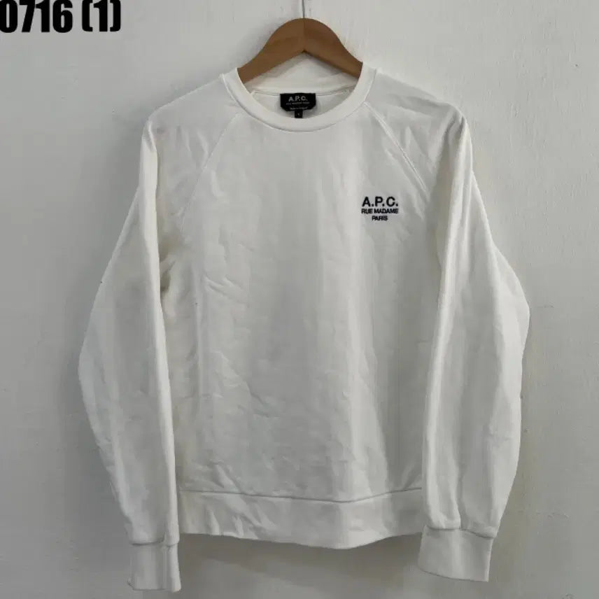 [BUNJANG] A.P.C. Long Sleeve T-Shirt White Size S / A.P.C. 아페쎄 긴팔 화이트 S