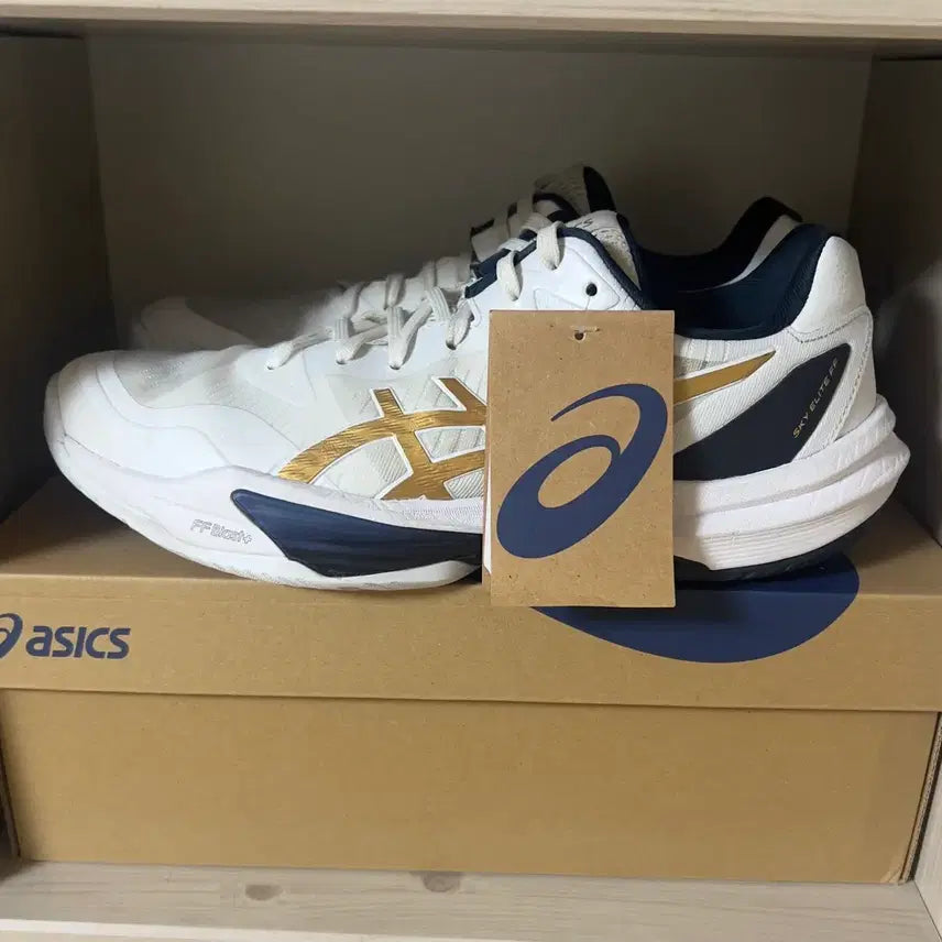 [BUNJANG] ASICS Sky Elite FF 3 White Pure Gold (265) / 아식스 스카이엘리트 ff3
