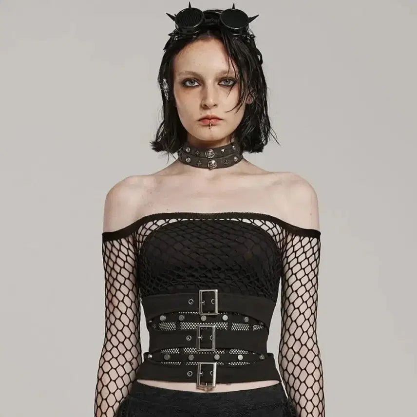 [BUNJANG] Punk Rave Cemetery Chic Corset / 펑크레이브 코르셋