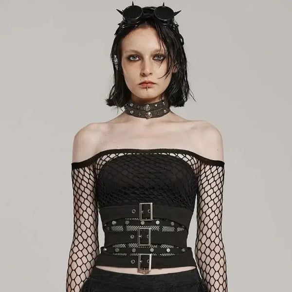 [BUNJANG] Punk Rave Cemetery Chic Corset / 펑크레이브 코르셋