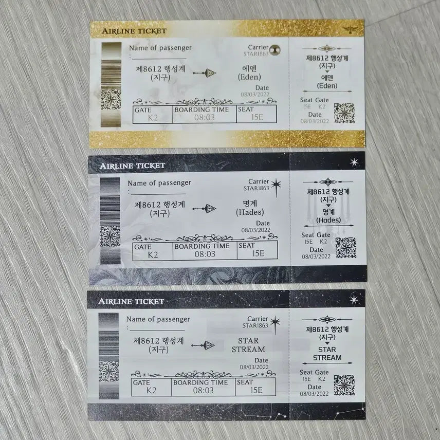 [BUNJANG] Pikko Boarding Pass Bundle Set (Omniscient Reader's Viewpoint, Trash of the Count's Family, Debut or Die) / 피꼬님 보딩패스 전독시 내스급 데못죽