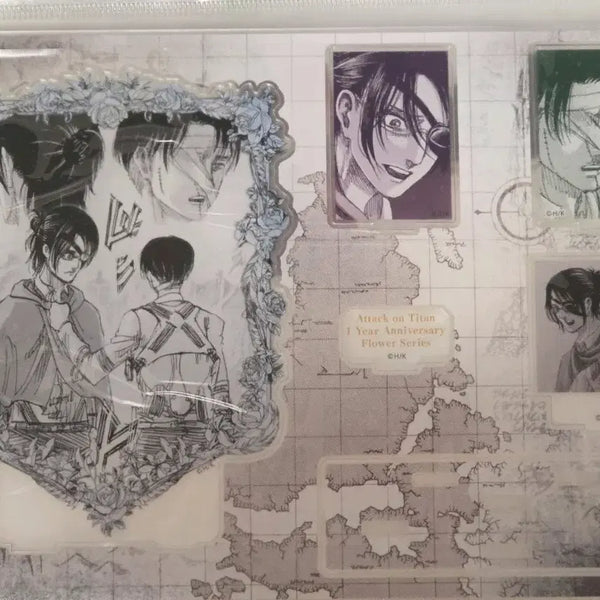 [BUNJANG] Attack on Titan Levi & Hange Diorama Acrylic Stand / 진격의 거인 리바이 한지 디오라마 아크릴