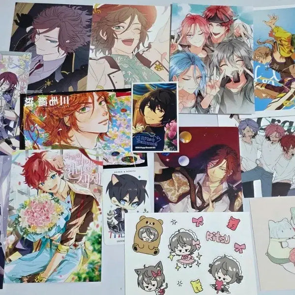 [BUNJANG] Ensemble Stars Unofficial Postcard Illustration Sticker Set / 앙스타 비공식 굿즈 엽서 일러스트 스티커 세트