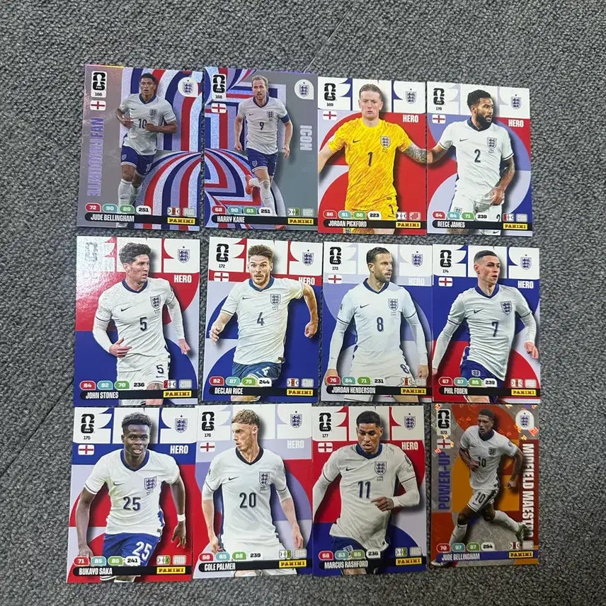 [BUNJANG] Panini World Cup Cards England Bundle Set / 파니니 월드컵카드 잉글랜드