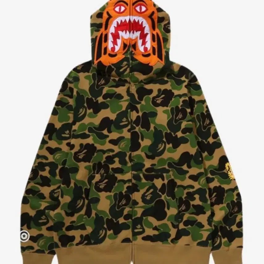 [BUNJANG] BAPE ABC Camo Tiger Full Zip Hoodie XL / 베이프 ABC 카모타이거 후드집업 XL