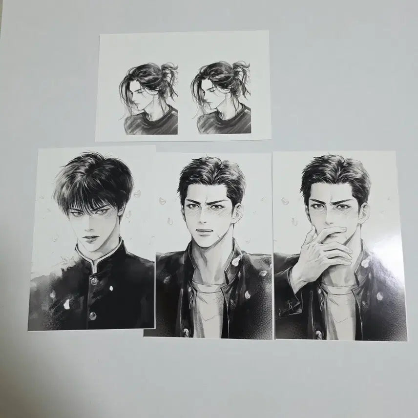 [BUNJANG] Slam Dunk Illustration Postcard Set (Jong Dae-man & Seo Tae-woong) / 슬램덩크 프박 비공식 굿즈 일러스트 엽서 세트