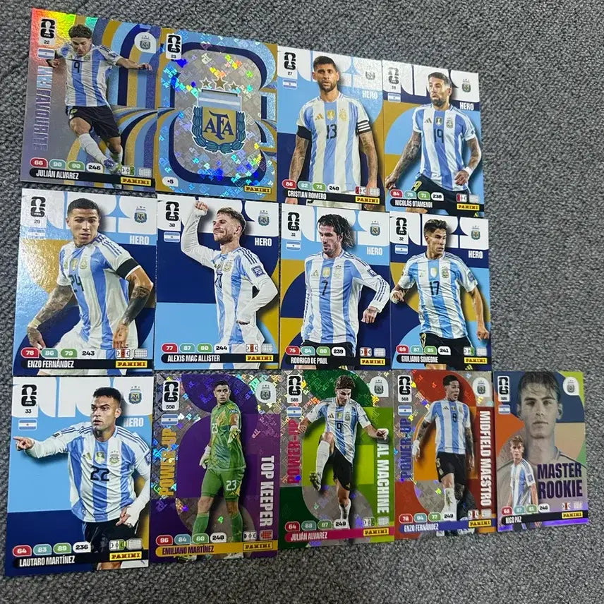 [BUNJANG] Panini World Cup Argentina Soccer Trading Cards / 파니니 월드컵 카드 아르헨티나