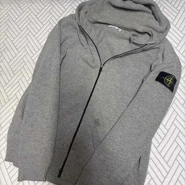 [BUNJANG] Stone Island 21FW Knit Zip-Up XL / 스톤아일랜드 니트집업 21fw 백화점판 XL
