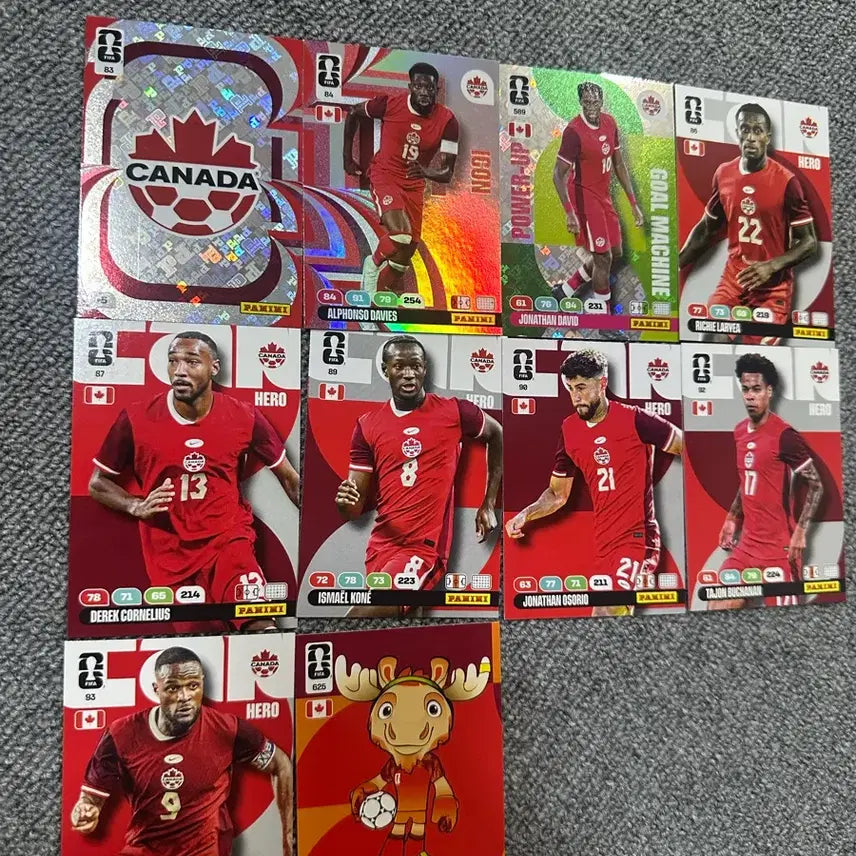 [BUNJANG] Panini World Cup Card Set - Canada / 파니니 월드컵 카드 캐나다