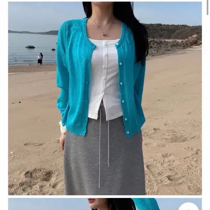 [BUNJANG] Mint Core Summer Cardigan / 민트 코어 여름 가디건