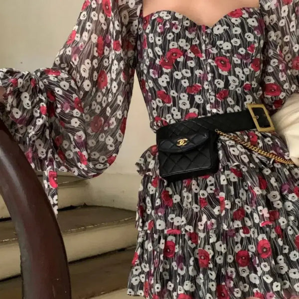 [BUNJANG] Seokooki Deer Doroci Silk Mini Dress / 서쿠키 디어도로씨 실크 원피스