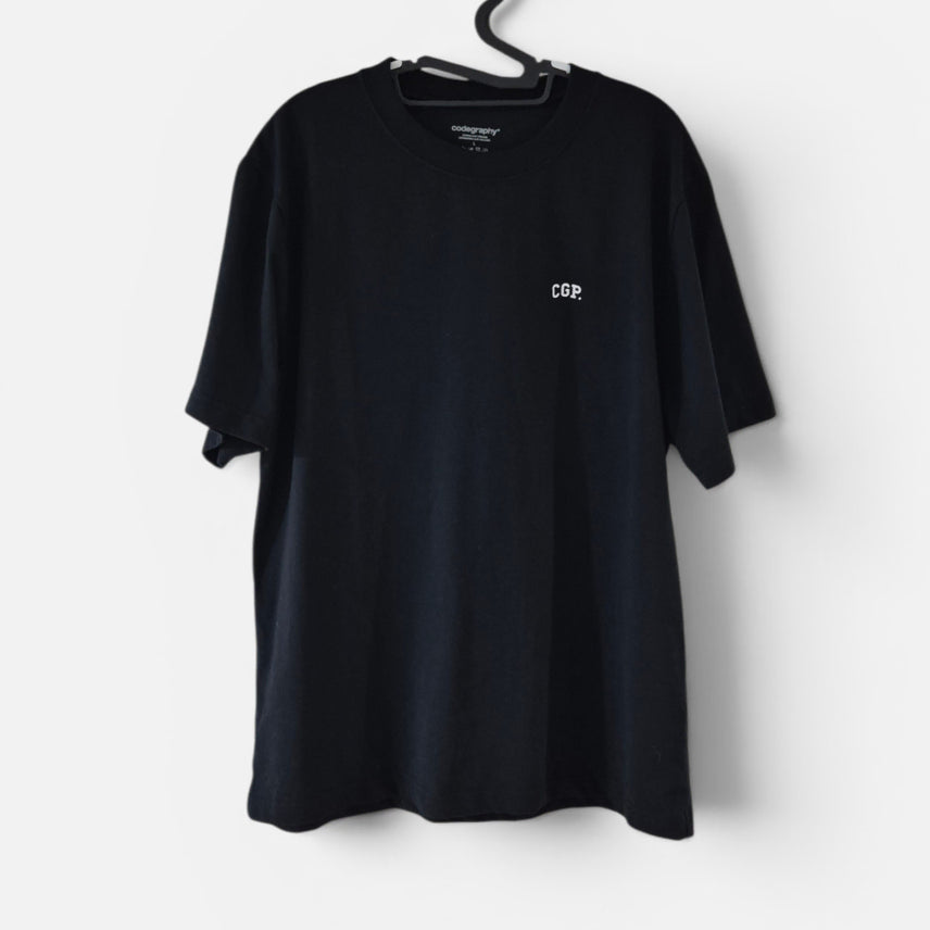 [BUNJANG] Code Graphy Cotton Poly Short Sleeve T-Shirt / [L]코드그라피 반팔티 면 폴리