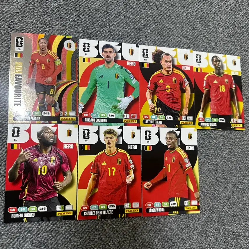 [BUNJANG] Panini World Cup Card Belgium / 파니니 월드컵 카드 벨기에