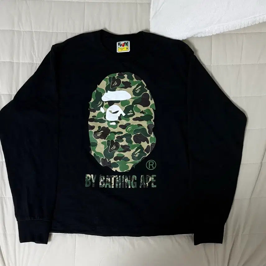 [BUNJANG] BAPE Big Head ABC Camo Long Sleeve M / 베이프 빅헤드 ABC 카모 롱슬리브 M