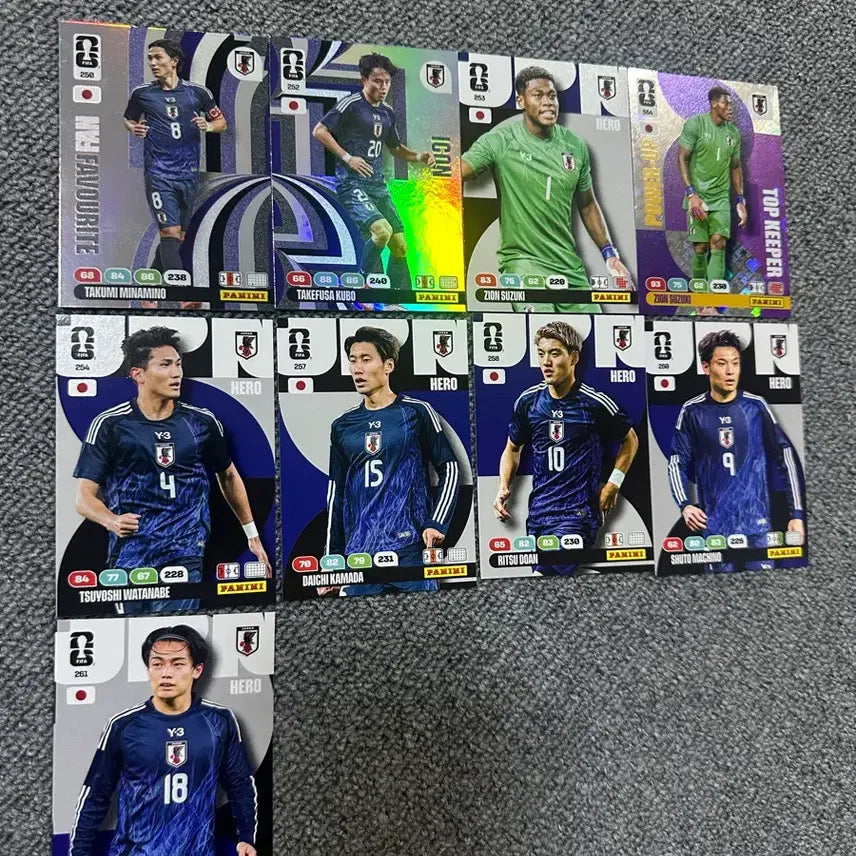 [BUNJANG] Panini World Cup Japan Trading Card Bundle / 파니니 월드컵 카드 일본