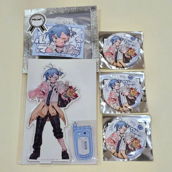 [BUNJANG] Favoteria x Mairimaito Collab Cafe Tea Bag Can Badge & Acrylic Stand Bundle Set (Sealed) / 미개봉 일괄 악입문 마피아 이루마 파보테리아 favoteriA 콜라보카페 티백 캔뱃지 아크릴스탠드 이루마군