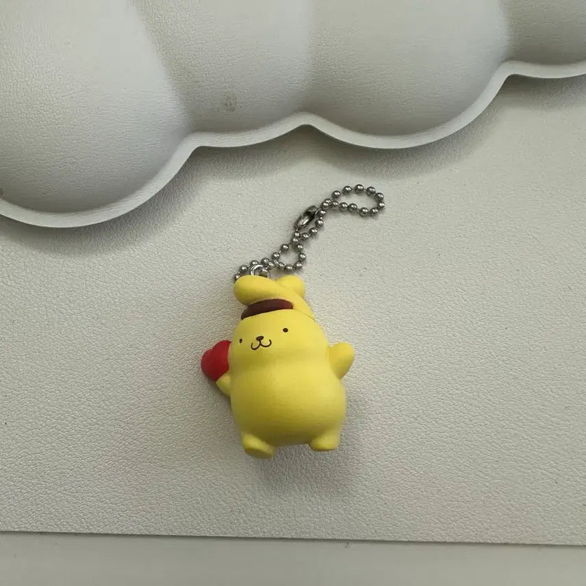 [BUNJANG] Sanrio Pompompurin Dangling Ear Mascot Keychain / 산리오 귀 대롱 마스코트 폼폼 푸린 키링