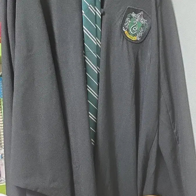 [BUNJANG] Harry Potter Slytherin Robe and Tie Set (Authentic) / 해리포터 슬리데린 망토+넥타이(둘다 정품)