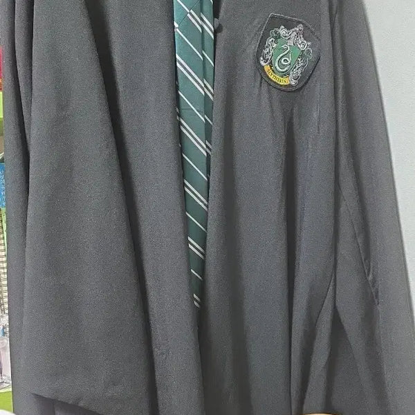 [BUNJANG] Harry Potter Slytherin Robe and Tie Set (Authentic) / 해리포터 슬리데린 망토+넥타이(둘다 정품)