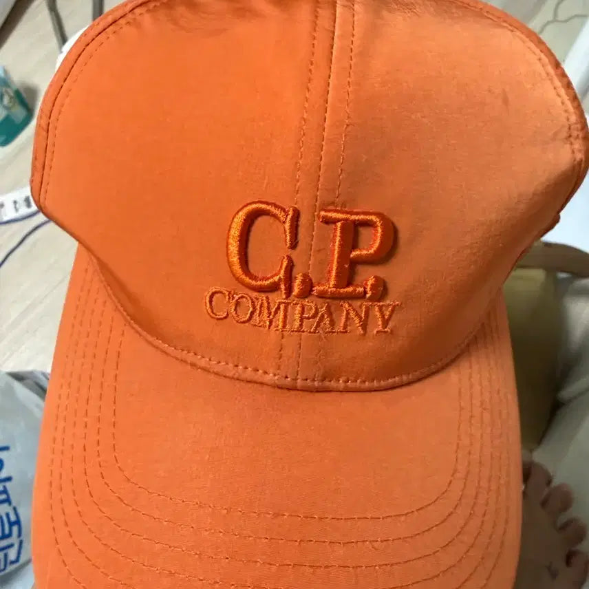 [BUNJANG] CP Company Orange Lens Cap Cotton Cap / CP컴퍼니 오렌지색 렌즈캡