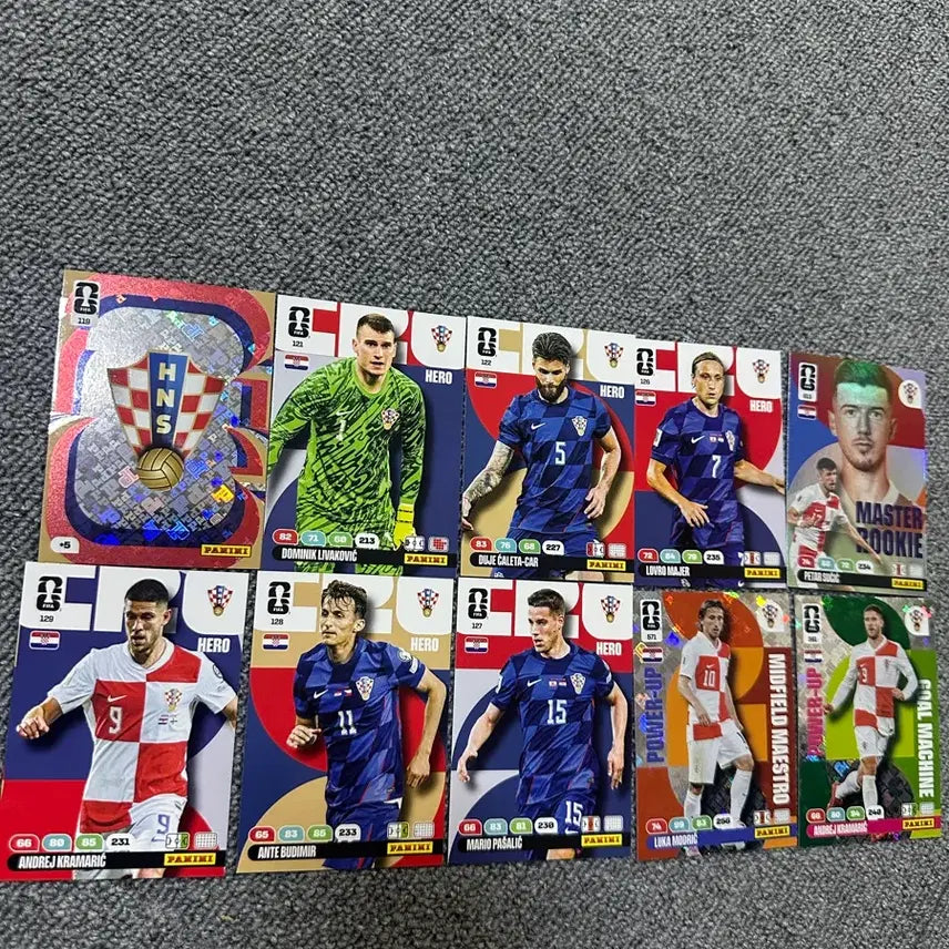 [BUNJANG] Panini World Cup Croatia Card Bundle / 파니니 월드컵 카드 크로아티아