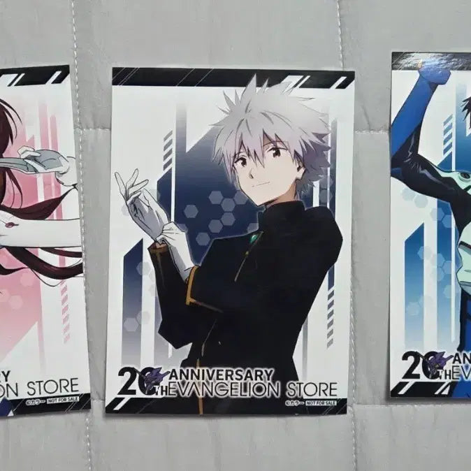 [BUNJANG] Evangelion 20th Anniversary Store Limited Edition Graphic Card Set - Kaworu, Shinji, Mari / 에반게리온 20주년 스토어 한정 지류 특전 포토카드 카오루 신지 마리