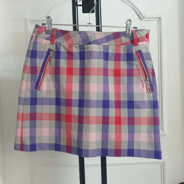 [BUNJANG] Louis Castel 27-inch Check Pattern Skorts / 27인치 루이까스텔 골프 치마바지 체크무늬