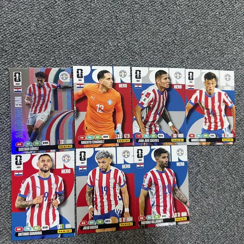 [BUNJANG] Panini World Cup Card Paraguay - Limited Edition / 파니니 월드컵 카즈 파라과이