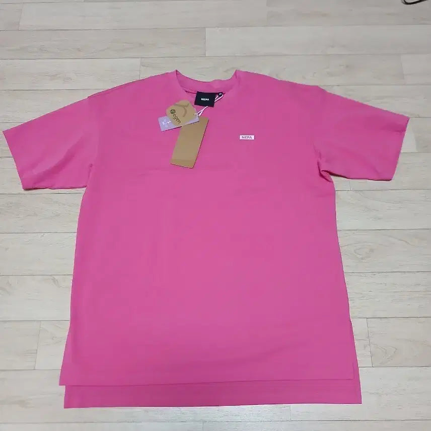 [BUNJANG] Nepa Women's Oversized Short-Sleeve T-Shirt Pink Size 95 / 네파 여성 오버핏 반팔티 95