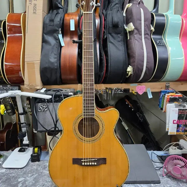 [BUNJANG] Obong OFC525E OM Concert Body Solid Spruce Top Acoustic Guitar / 오봉 탑솔리드 수제기타 OFC525E EQ장착