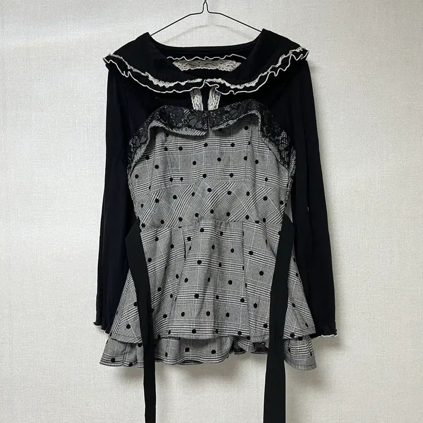 [BUNJANG] Trallalala Polka Dot Bustier Set / 트랄라라 도트 뷔스티에 세트