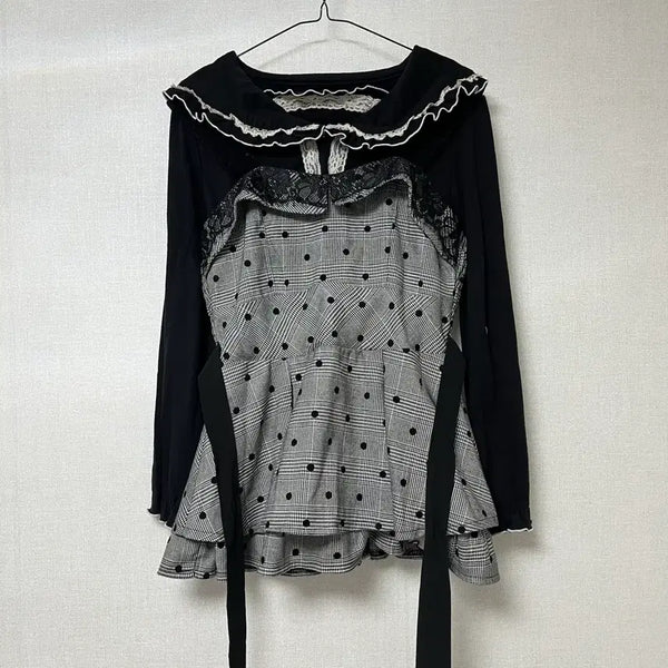 [BUNJANG] Trallalala Polka Dot Bustier Set / 트랄라라 도트 뷔스티에 세트