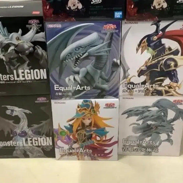 [BUNJANG] Konami Yu-Gi-Oh! Blue-Eyes White Dragon, Dark Magician Girl, and Other Figures Set / 유희왕 코나미 equal art 푸른눈의 백룡, 블랙매지션걸 등 피규어 판매