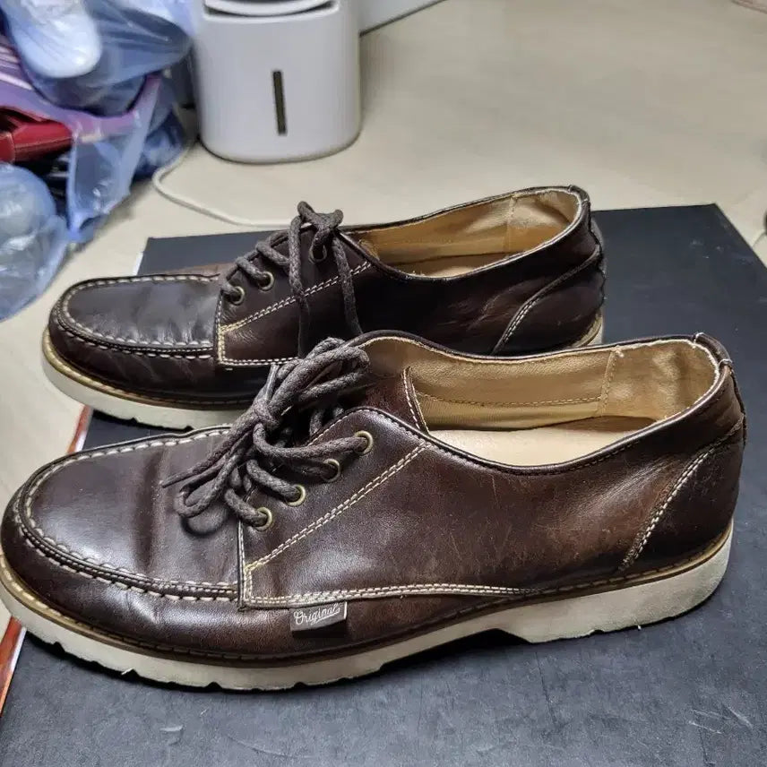 [BUNJANG] Spigen Men's Casual Shoes Brown 275mm / 슈펜 남성 캐주얼 구두 브라운 275mm 상태좋음