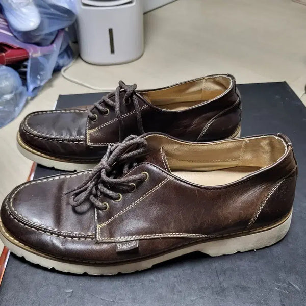 [BUNJANG] Spigen Men's Casual Shoes Brown 275mm / 슈펜 남성 캐주얼 구두 브라운 275mm 상태좋음