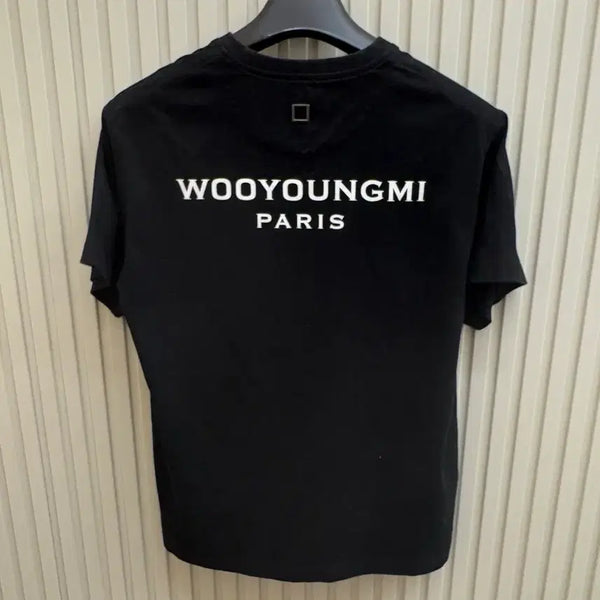 [BUNJANG] Wooyoungmi Back Logo Short Sleeve T-Shirt Black / [44] 우영미 백로고 반팔티 블랙