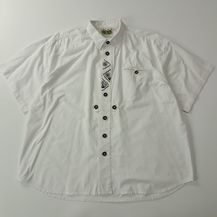 [BUNJANG] Grubig 90s Bavarian Trachten Shirt / CA080 XL 그루빅 90s 독일판 바바리안 반팔 셔츠 남방