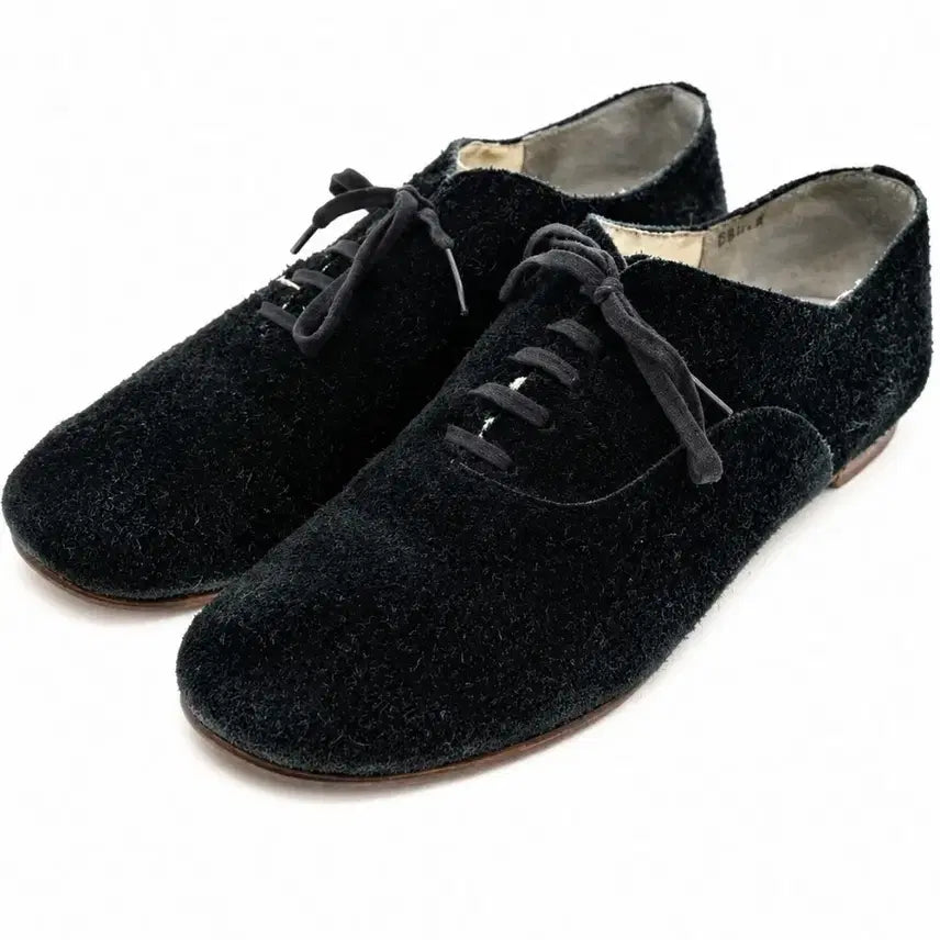 [BUNJANG] Comme des Garçons Suede Flat Shoes Black / 꼼데가르송 스웨이드 플랫슈즈
