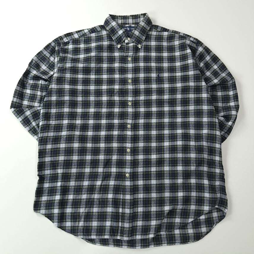 [BUNJANG] Polo Ralph Lauren BLAKE 90s Modern Black Watch Check Shirt L / CA092 L 폴로 블레이크 90s 모던 블랙워치 체크 셔츠 남방