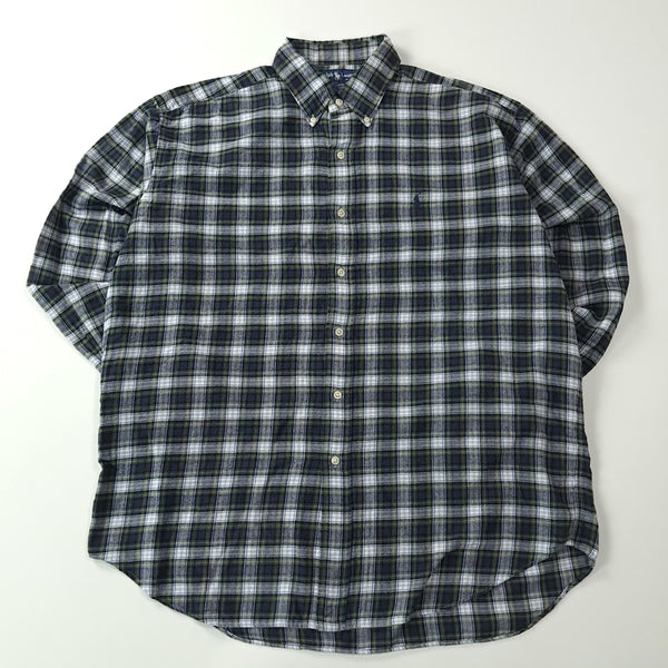 [BUNJANG] Polo Ralph Lauren BLAKE 90s Modern Black Watch Check Shirt L / CA092 L 폴로 블레이크 90s 모던 블랙워치 체크 셔츠 남방