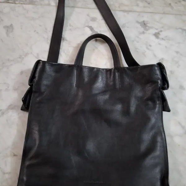 [BUNJANG] Mandarin Duck Leather Shoulder Bag / 만다리나덕 가죽 숄더백