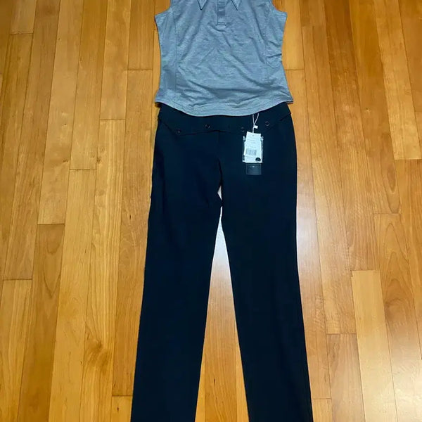 [BUNJANG] Saint Andrews Women's Boxy Fit Shoulder Logo Sleeveless T-Shirt (Size S/55) / 세인트앤드류스여성박카라어깨로고민소매티셔츠S(55)